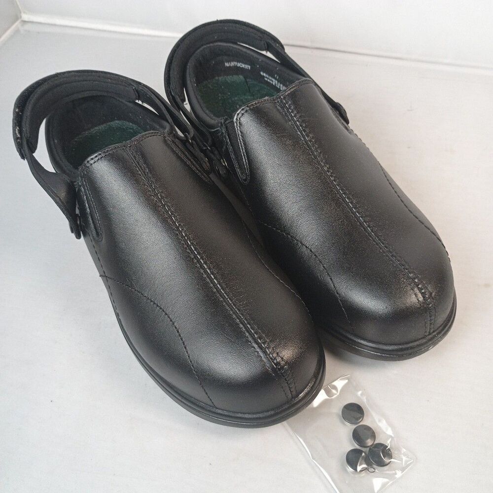 Nature's Stride Nantucket Therapeutic Shoes Women's Size 7 W Black Clogs - Picture 5 of 9